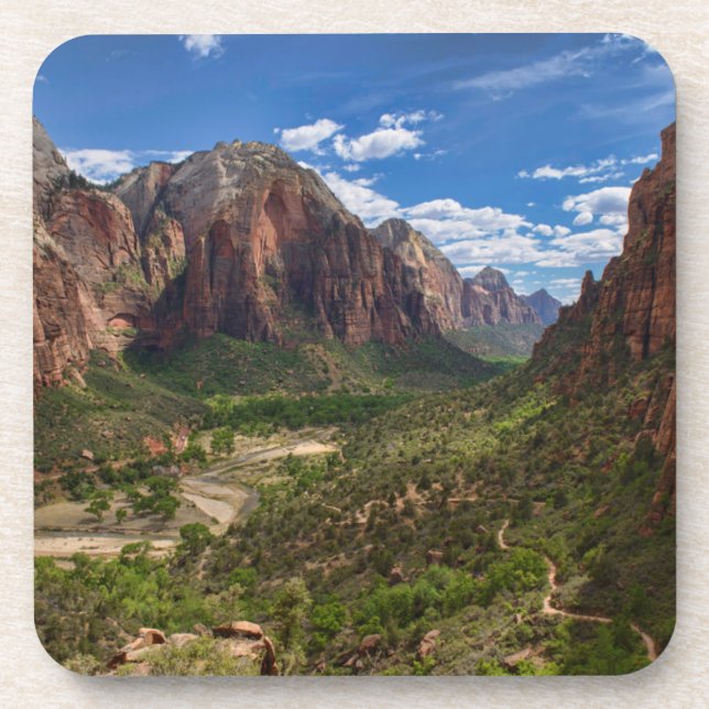 Tal im Zion-Nationalpark Getränkeuntersetzer (Vorderseite)