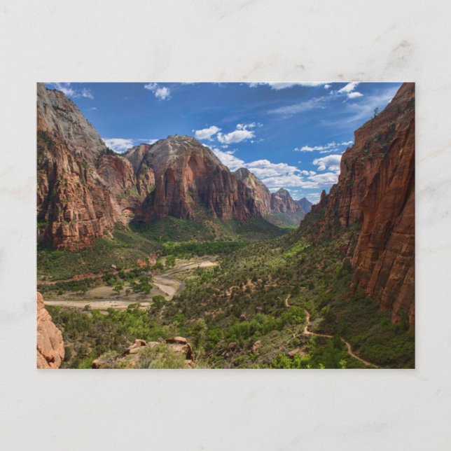 Tal im Zion-Nationalpark Postkarte (Vorderseite)