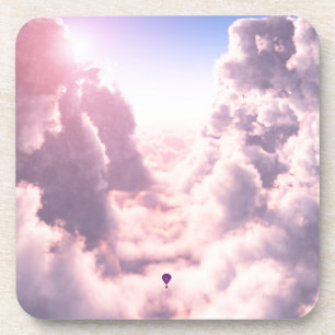 Tal in den Untersetzer des Wolkenkorks