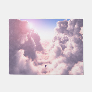 Tal in der Wolkendecke Fußmatte