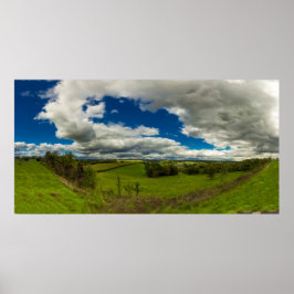 Tal in Walnut Creek, Ohio im Sommer Poster