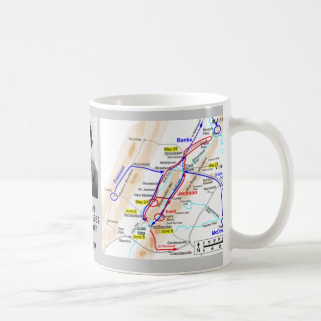 Tal-Kampagne Stonewalls Jacksons Kaffeetasse (Rechts)