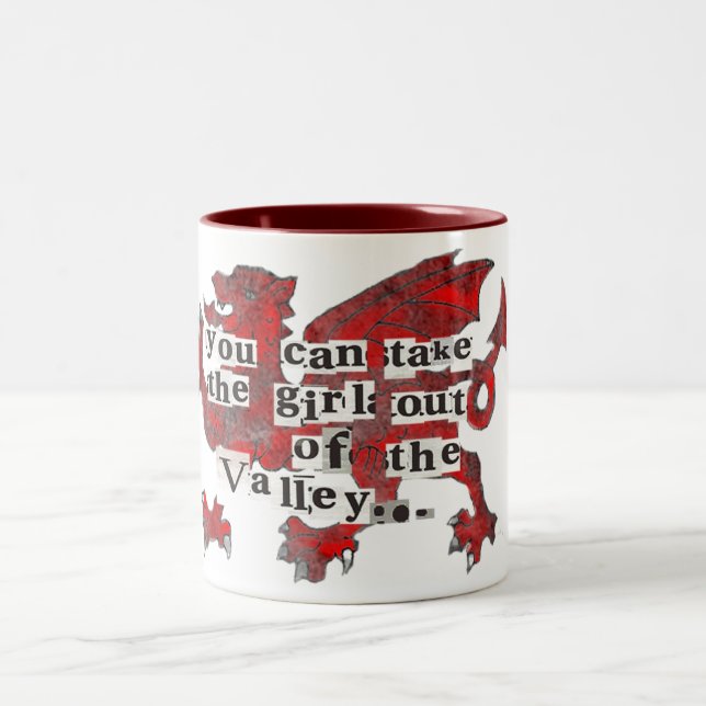 Tal-Mädchen Zweifarbige Tasse (Mittel)