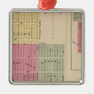 Tal Mitte, Goddard und Argonia, Kansas Ornament Aus Metall