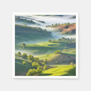 Tal Natur Außenwelt Landschaft Stille Ruhe Serviette