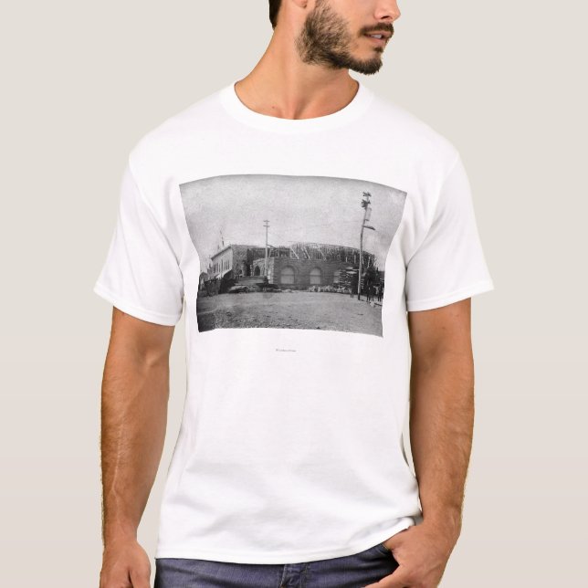 Tal, Oregon in die Stadt im Bau T-Shirt (Vorderseite)