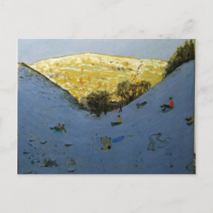 Tal und sonnenbeleuchteter Hang Lathkill Dale Postkarte