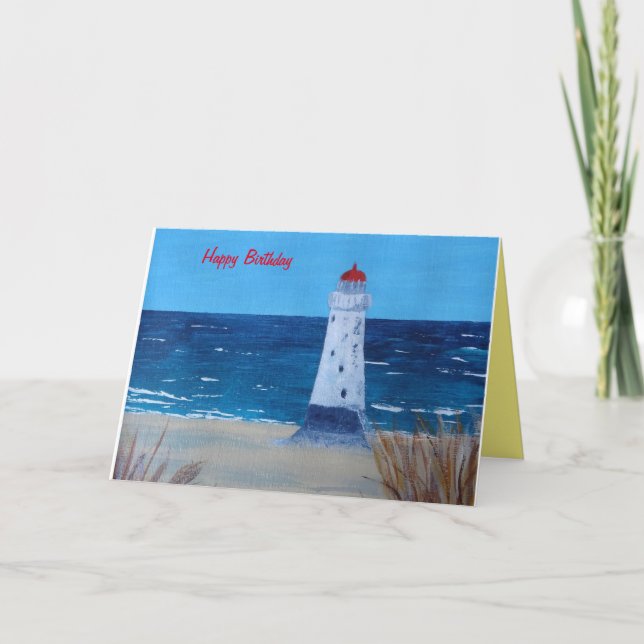 Talacre Lighthouse Akylic Print Karte (Vorderseite)
