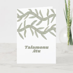 Talamonu Atu Dankeskarte
