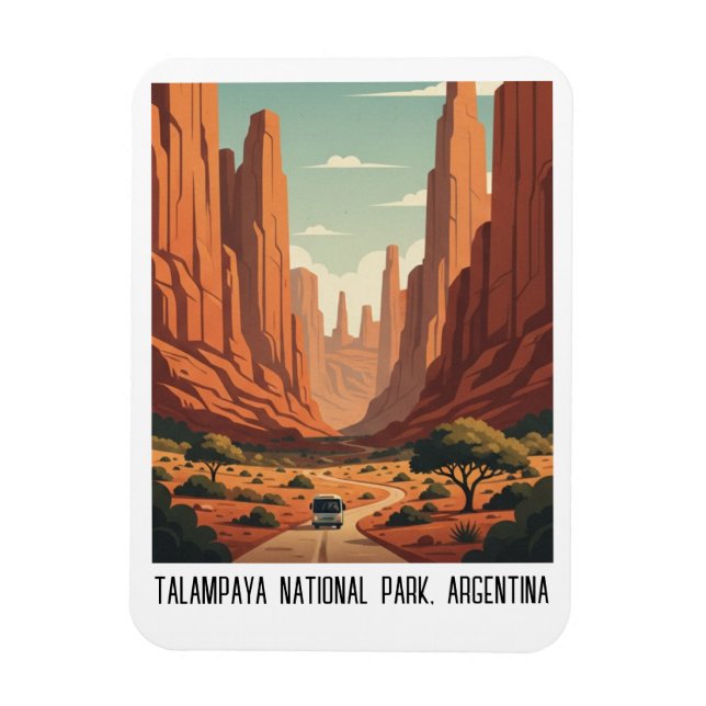 Talampaya Nationalpark Argentinien Reise Magnet (Vertikal)