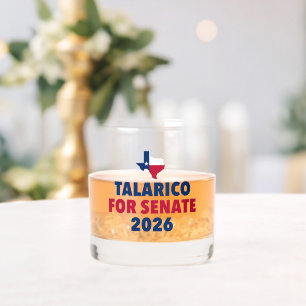 Talarico für den Senat 2026 Wahl Texas Whiskyglas