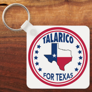 Talarico für Texas Rot Weiß Blau Wahl Schlüsselanhänger