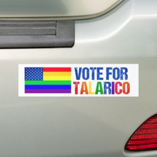 Talarico Regenbogen-Amerikanische-Flagge-Wahl Autoaufkleber
