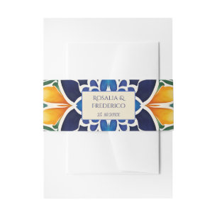 Talavera azulejo blaue Kachel Vintag mexikanische Einladungsbanderole
