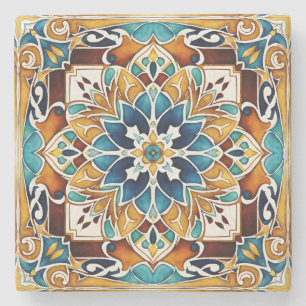 Talavera azulejo Vintage mexikanische Gastgeschenk Steinuntersetzer