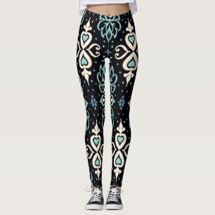 Talavera Azulejos marokkanisches Tile-Mosaik Leggings