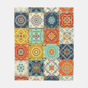 Talavera, Azulejos, türkische Mosaiktapete. Fleecedecke