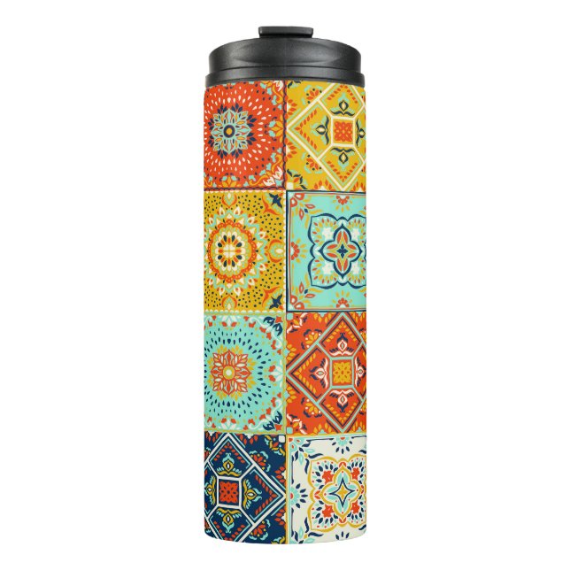 Talavera, Azulejos, türkische Mosaiktapete. Thermosbecher (Vorderseite)