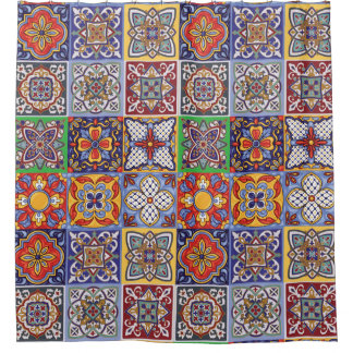 Talavera Design-1 Duschvorhang