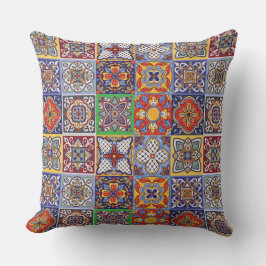 Talavera Design-1 Throw Pillow Kissen