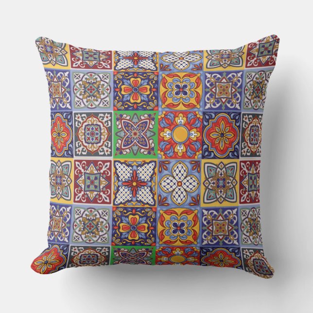 Talavera Design-1 Throw Pillow Kissen (Vorderseite)