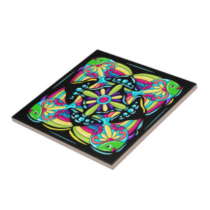 Talavera Fish Tile Design Fliese