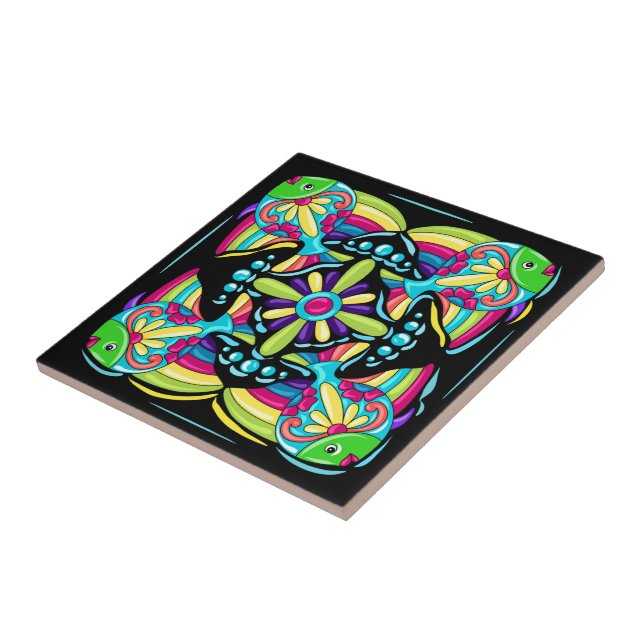 Talavera Fish Tile Design Fliese (Seite)