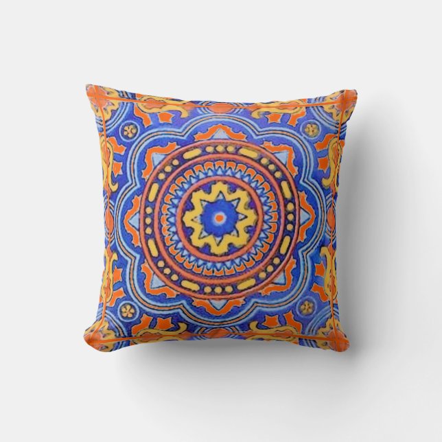 Talavera-Fliese Kissen (Vorderseite)