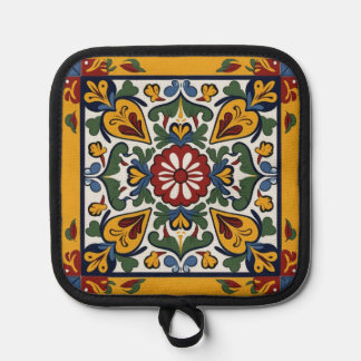 Talavera-Fliese mit Herzen Topflappen