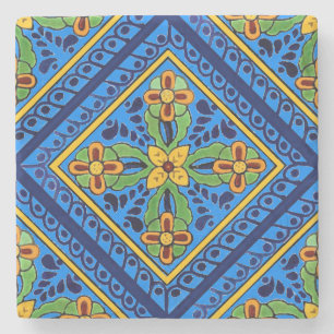 Talavera-Fliese Steinuntersetzer