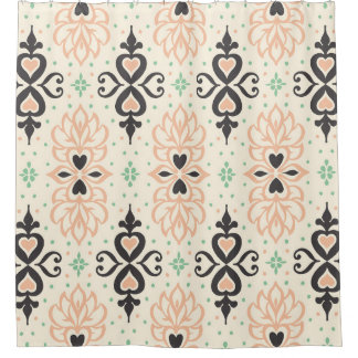 Talavera Fliesen, mediterranes Zierdesign. Duschvorhang