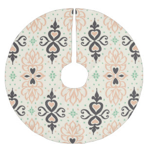 Talavera Fliesen, mediterranes Zierdesign. Polyester Weihnachtsbaumdecke