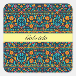Talavera Garden, custom Quadratischer Aufkleber