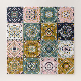 Talavera Indian: Patchwork, ethnisches Mosaik. Puzzle