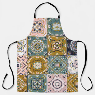 Talavera Indian: Patchwork, ethnisches Mosaik. Schürze