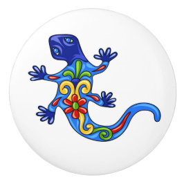 Talavera Lizard Keramik Drawer Knob Keramikknauf