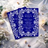 Talavera marineblaue mexikanische Hochzeit