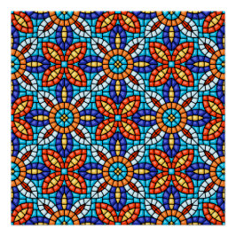Talavera Mosaic Tile Poster