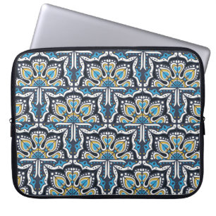 Talavera-Muster. Indisches Flickwerk. Azulejos por Laptopschutzhülle