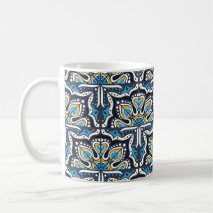 Talavera Pattern. Indian Patchwork. Azulejos portu Kaffeetasse