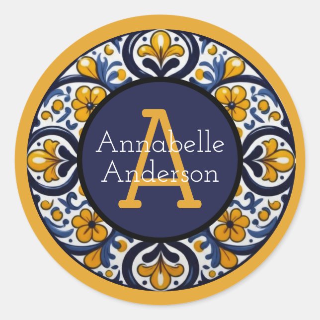 Talavera Personalisierter Aufkleber (Vorderseite)