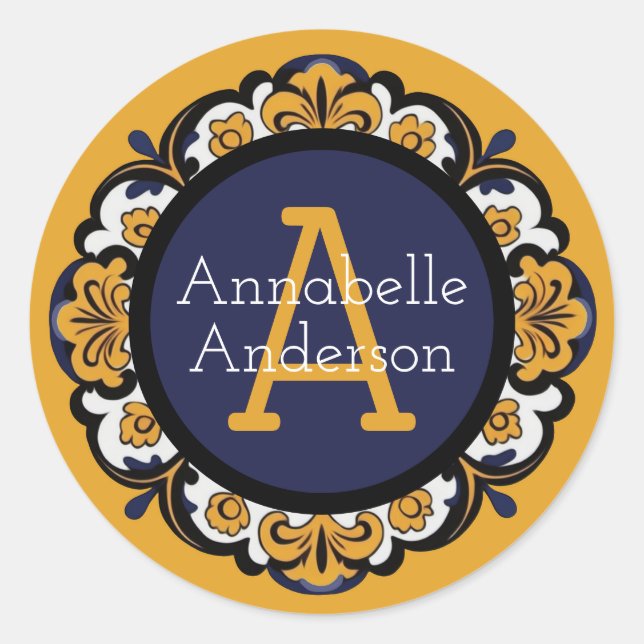 Talavera Personalisierter Aufkleber (Vorderseite)