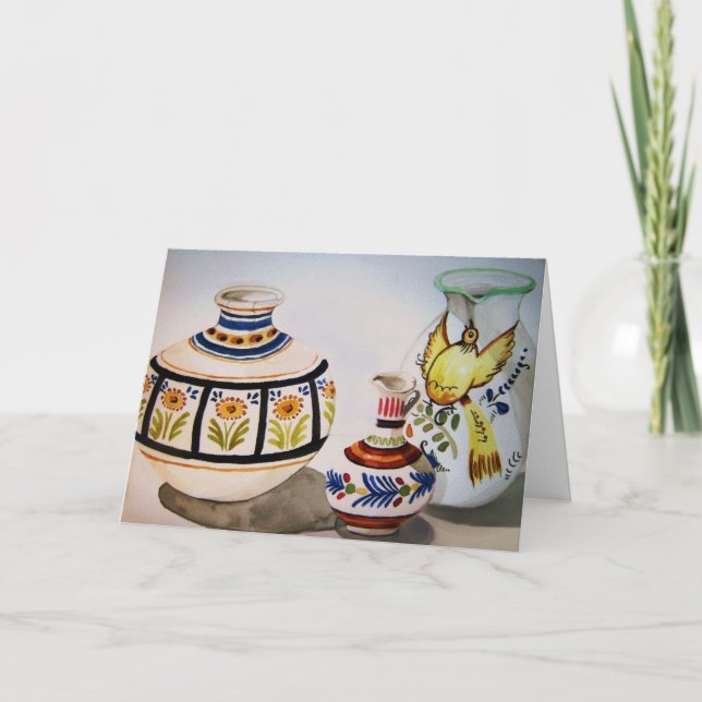 Talavera Spanish Pots Card Karte (Vorderseite)