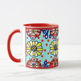 Talavera Tasse - Cinco de Mayo - Blume
