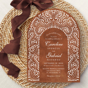 Talavera Terrakotta Mexikanische Hochzeit Einladung