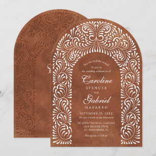 Talavera Terrakotta Mexikanische Hochzeit Einladung