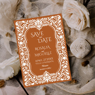 Talavera Terrakotta-Mexikanische Hochzeit Save The Date
