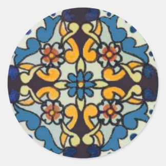 Talavera Tile 1 Sticker Square