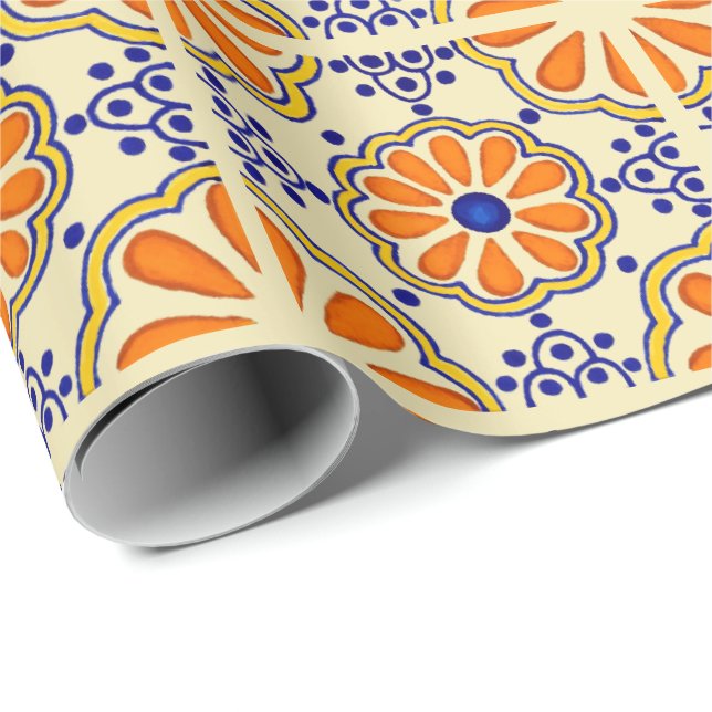 Talavera Tile Geschenkpapier (Rolleneckpunkt)