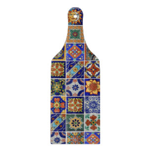 Talavera Tile Image Southwest Glass Paddle Schneidebrett